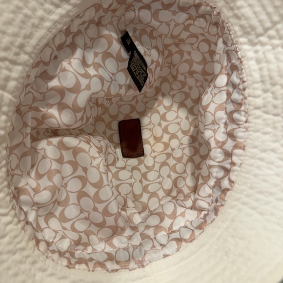 Coach White and Brown Bucket Hat - Picture 9 of 12